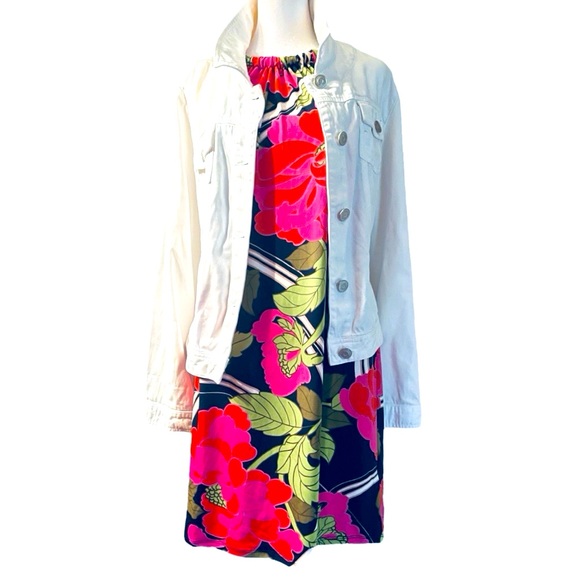 NWT Trina Turk Juju Floral Swirl Halter Mini Dress. Size Medium - Picture 14 of 14